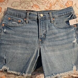 Gap Mid-Rise Low Stretch Denim Shorts